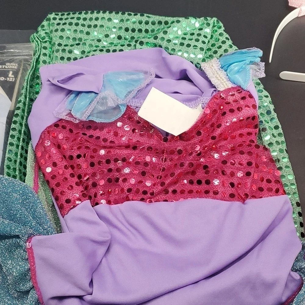 NEW Kids Mermaid Costume Large 10-12